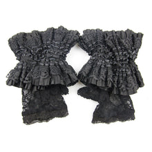 Load image into Gallery viewer, GE007 Gothic sexy women rose lace short gloves
