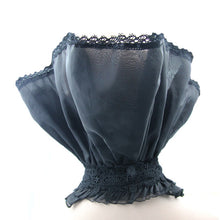 Load image into Gallery viewer, AS007 Gothic party accessory women organza stand up black collar
