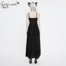 Load image into Gallery viewer, ESKT032 Burgundy Gothic Sling Dress
