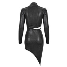 Load image into Gallery viewer, SKT154 fine-grained glossy asymmetric dress
