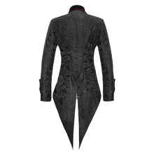 Load image into Gallery viewer, CT146 gorgeous Gothic Party jacquard floral pattern men velveteen swallowtail coat
