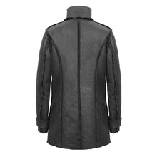 Load image into Gallery viewer, CT148 high collar unedged punk short fur winter thick jacket for men
