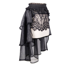 Load image into Gallery viewer, SKT016 Gothic elastic waist organza swing multi-layer lace sexy ladies puffy half skirt
