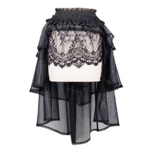Load image into Gallery viewer, SKT016 Gothic elastic waist organza swing multi-layer lace sexy ladies puffy half skirt
