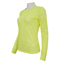 Load image into Gallery viewer, TT19803 fluorescent color Diamond-shaped net basic style long sleeves men t-shirts
