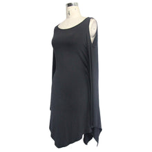 Load image into Gallery viewer, SKT038 daily life punk women black bat sleeve off-the-shoulder modal dress
