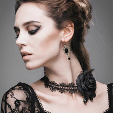 Load image into Gallery viewer, AS025 Gothic rose beaded sexy women hollow out lace necklace
