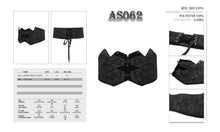 Load image into Gallery viewer, AS062 men embroidery chinese frog lace up black Gothic jacquard belts with zipper

