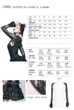 Load image into Gallery viewer, CA002 sexy women flared sleeves stretchy rose mesh lace long sleeve small shawl

