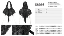 Load image into Gallery viewer, CA027 Flower mesh thin gothic women shawl
