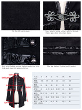 Load image into Gallery viewer, CT023 Gothic fake two pieces embroidered turn down collar velvet men coat
