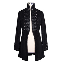 Load image into Gallery viewer, CT023 Gothic fake two pieces embroidered turn down collar velvet men coat
