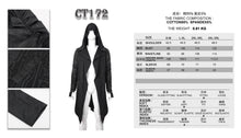 Load image into Gallery viewer, CT172 Dark hooded knit coat printed men Cardigan
