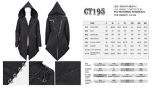 Load image into Gallery viewer, ct195 Dark techwear punk Men&#39;s Hooded coat
