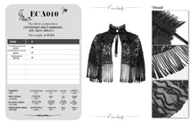Load image into Gallery viewer, ECA010 fringed lace shawl

