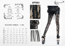 Load image into Gallery viewer, EPT001 Playboy Bunny asymmetrical booty rose layered lace leggings
