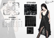 Load image into Gallery viewer, ETT014S01 big hem nipped waists sleeveless women Lolita rose mesh sexy lingerie
