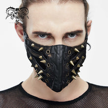 Load image into Gallery viewer, MK01502 bronze punk rock metallic sharp nails steampunk leather mask
