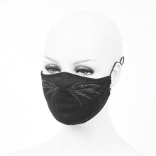 Load image into Gallery viewer, MK02301 devil fashion unisex 3D wing printing punk black cotton mask

