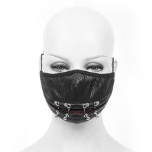 Load image into Gallery viewer, MK039 Punk rock Demonic Rift metal bright pleated men mask
