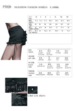 Load image into Gallery viewer, PT020 daily life lace skirt hip summer sexy girls punk black shorts

