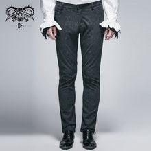 Load image into Gallery viewer, PT028 party wearing Gothic jacquard classic style black men trousers
