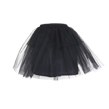 Load image into Gallery viewer, SKT00301 Gothic formal dress accessory women multilayer hard mesh black bustle
