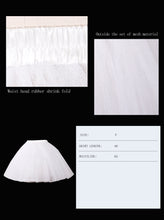 Load image into Gallery viewer, SKT00302 party full dress accessory women multilayer hard mesh white crinoline
