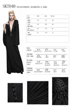 Load image into Gallery viewer, SKT040 chinese frog button sexy women bat sleeve deep V neck evening dress
