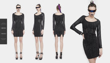 Load image into Gallery viewer, SKT119 Cyberpunk print dress
