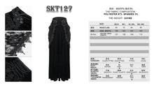 Load image into Gallery viewer, SKT127 Gothic velvet skirt
