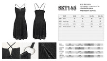 Load image into Gallery viewer, SKT145 Punk daily life wavy pattern sling dress
