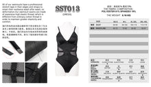 Load image into Gallery viewer, SST013 Waist straps and mesh spliced swimsuit

