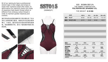 Load image into Gallery viewer, SST015 Chest hand-cranked gothic one-piece swimsuit
