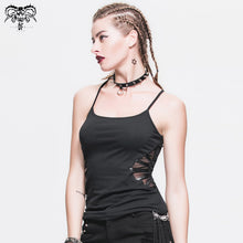 Load image into Gallery viewer, TT014 everyday wearing summer spider web bat wings stretchy cotton punk women vest
