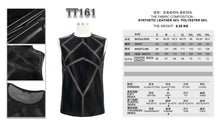 Load image into Gallery viewer, TT161 Men shiny knit patchwork vest
