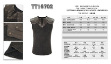 Load image into Gallery viewer, TT16702 steampunk armor men sleeveless vest
