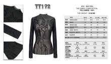 Load image into Gallery viewer, TT172 Cyberpunk Flocking Printing Basic mesh T-shirt
