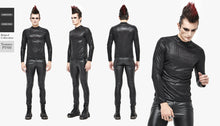 Load image into Gallery viewer, TT173 bright Black Cyber punkLong Sleeve T-Shirt
