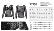Load image into Gallery viewer, TT190 Gothic translucent Stretch Long Sleeve Women&#39;s T-Shirt
