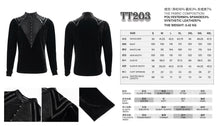 Load image into Gallery viewer, TT203 Military Uniform Velvet Small Stand Collar Men&#39;s T-Shirt
