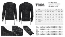 Load image into Gallery viewer, TT204 Men Torn Spider Web Printed Long Sleeve T-Shirt

