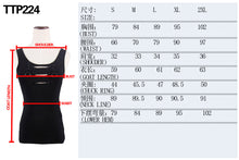 Load image into Gallery viewer, TTP224 summer punk daily life simple style broken holes women cotton vest
