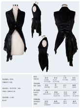Load image into Gallery viewer, WT002 Gothic festival asymmetrical floral spiral lace up women waistcoat
