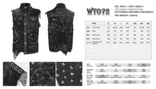 Load image into Gallery viewer, WT072 Punk tie-dye hand-painted decadent vest
