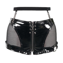 Load image into Gallery viewer, PT129 Punk patent-leather sexy shorts
