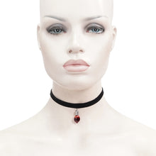 Load image into Gallery viewer, AS089 Blood drop heart-shaped pendant choker
