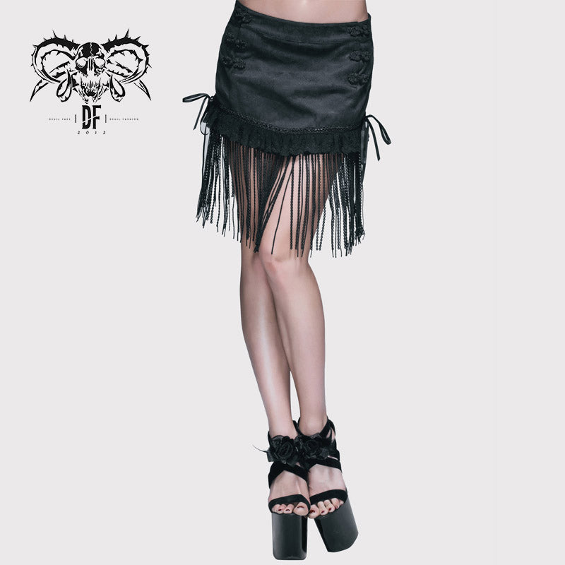 SKT022 fringed lace jacquard sexy ladies summer pleated short skirts