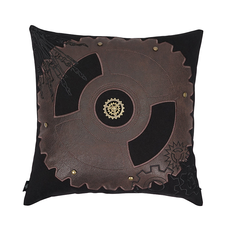 LS003 Gear embroidered pillow