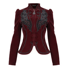 Load image into Gallery viewer, CT19302 women wine gothic short coat
